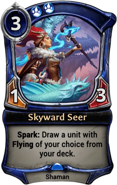 Skyward Seer Eternal Cards Warcry Hatchling Eternal Png Png Skyward