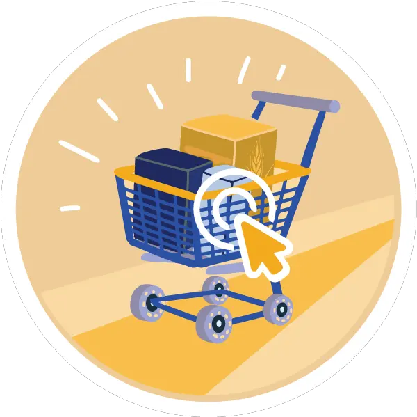 Outpost Natural Foods Virtual Food Drive Hunger Task Force Shopping Basket Png Food Cart Icon