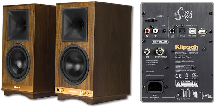 Klipsch Heritage The Sixes 65 Wireless Active Speakers Png Icon Dual 4 2 way Bookshelf Speaker Pair