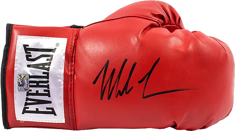 Mike Tyson Signed Red Everlast Boxing Glove Autograph Ebay Mike Tyson Signed Glove Png Boxing Gloves Icon