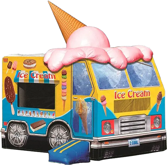 Ice Cream Truck Bounce House Rental Png