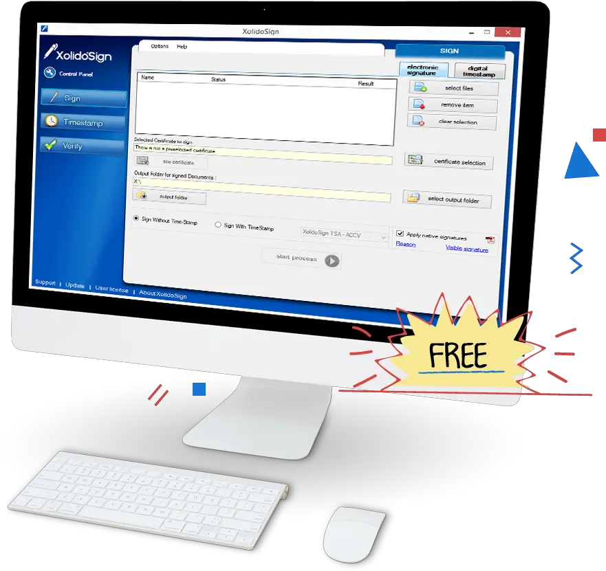 Xolidosign Desktop Program Free For Signing Verifying And Office Equipment Png Time Stamp Icon