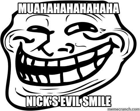 Muahahaha Nicks Evil Smile Troll Face Png Evil Smile Png