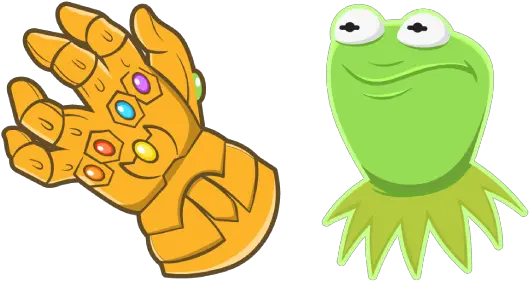 Kermit With The Infinity Gauntlet Cursor U2013 Custom Kermit The Frog With Infinity Gauntlet Png Kermit The Frog Png