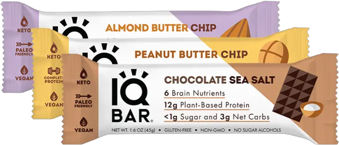 Iqbar Keto Protein Bars Vegan Keto Bars Healthy Paleo Bars Horizontal Png Kind Bars Logo