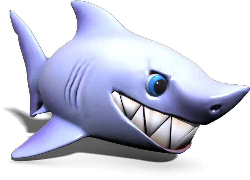 Download Cartoon Shark Great White Shark Full Size Png Shark Great White Shark Png