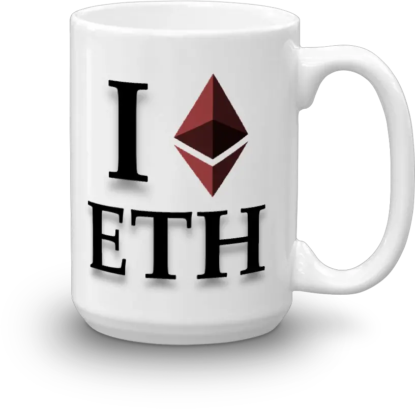 Glossy Coffee Mug I Heart Ether Logo Ethereum Png Coffee Cup Logo