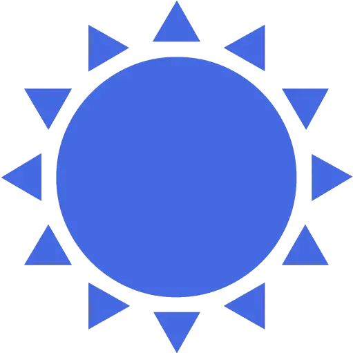 Royal Blue Sun 6 Icon Free Royal Blue Sun Icons Red Sun Icon Png Sun Icon Vector Png