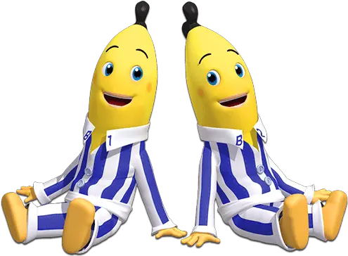 Bananas In Pyjamas Sitting Transparent Png Stickpng Cartoon Bananas In Pajamas Banana Transparent Background