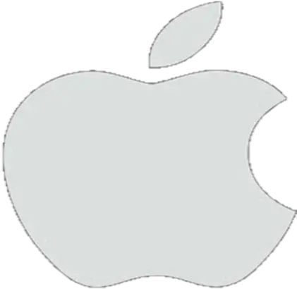 Apple Logo White Png Sticker