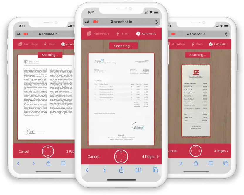 Document Scanning Sdk For Your Web Application Scanbot Document Scanning Sdk For Web Application Png Document Scanner Icon