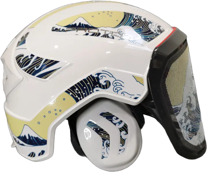 Protos Integral Arborist Headset The Wave Honey Brothers Motorcycle Helmet Png Pink And Black Icon Helmet