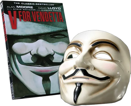 V For Vendetta Graphic Novel And Mask Set V For Vendetta Png V For Vendetta Png