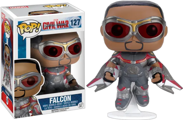 Funko Captain America 3 Falcon Pop Vinyl Figure Funko Pop Falcon Civil War Png Captain Falcon Png