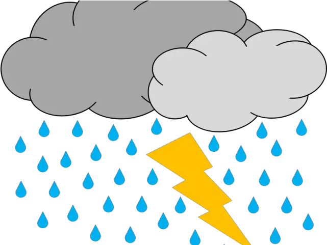 Hurricane Clipart Thunderstorm Storm Cloud Clipart Png Thunder And Lightning Clipart Storm Png