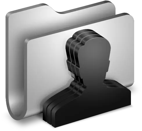 Group Metal Folder Icon Contacts Icon 3d Png Folder Icon Png Dark Blue