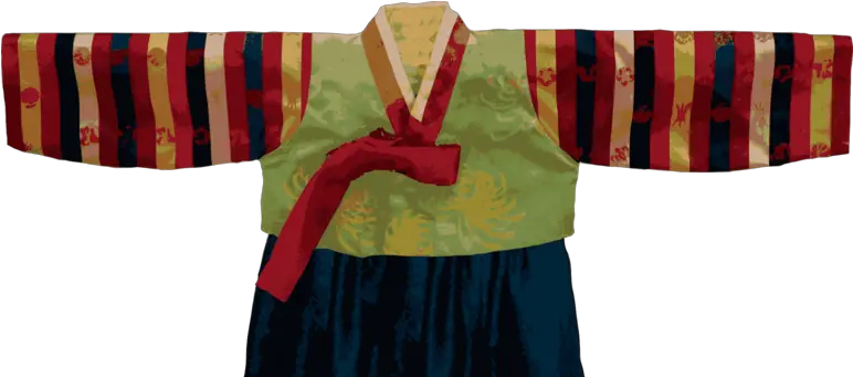 Download Hd Hanbok South Korea Saekdongot Dress Koreans Satin Png South Korea Png