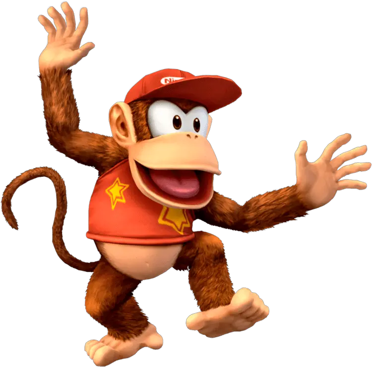 Super Smash Bros Diddy Kong Transparent Super Smash Bros Brawl Diddy Kong Png Donkey Kong Png