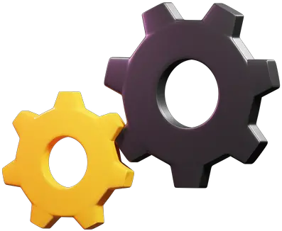 Gears Icon Download In Colored Outline Style Solid Png Gears Icon