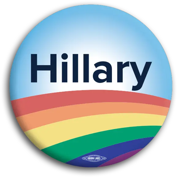 Download Hillary Rainbow Button Hillary Clinton Full Circle Png Hillary Clinton Png