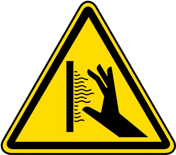 Iso Warning Labels Pinch Point Warning Sign Png Hot Surface Icon