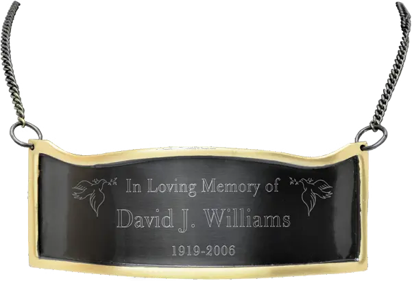 Engraved Plaque For Urns Commemorative Plaque Png Gold Plaque Png