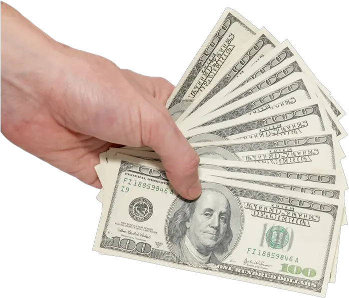 Cash In Hand Png 3 Image Hand With Money Png One Dollar Png