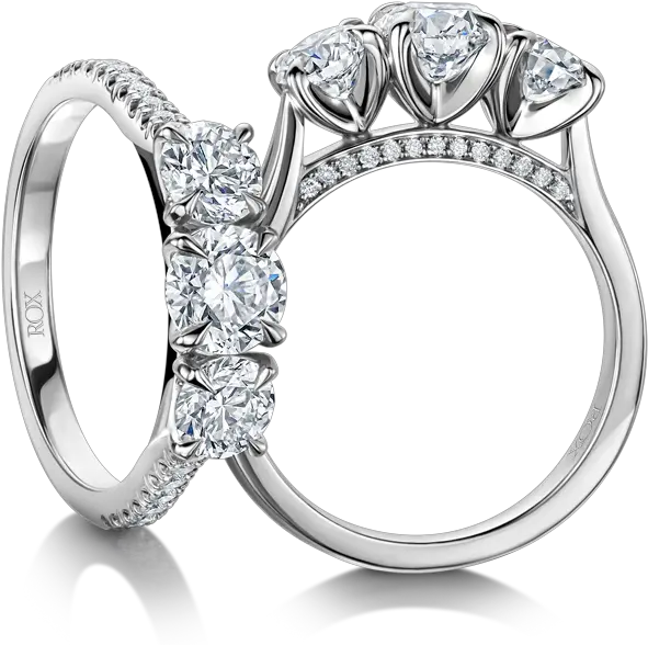 Diamond Engagement Rings Collection Rox Trilogy Engagement Ring Png Gucci Icon Rings