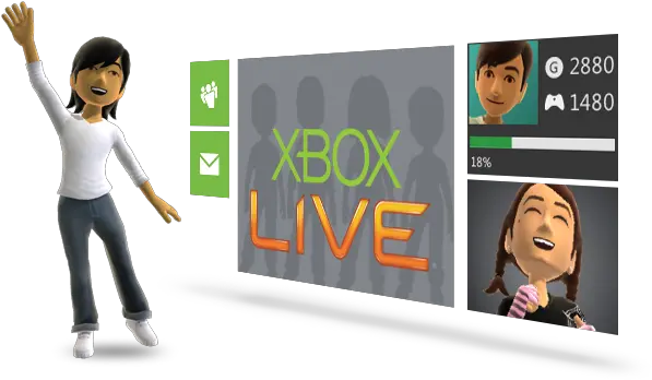 Xbox Live 1 Month Gold Membership New Xbox 360 Dashboard 2011 Png Xbox Live Logo