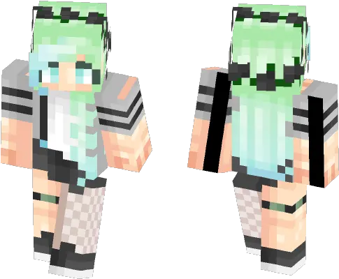 Black Flower Crown Minecraft Skin Cute Blonde Girl Minecraft Skin Png Transparent Black Flower Crown