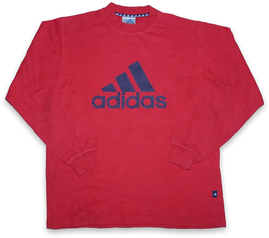 Vintage Adidas Logo Sweater Large Png Font