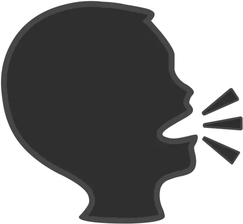 Speaking Head Emoji Emoji Cabeza Parlante Png People Talking Silhouette Png