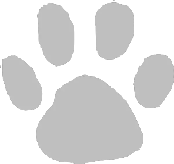 Gray Paw Print Clip Art Transparent Grey Paw Print Png Paw Prints Transparent