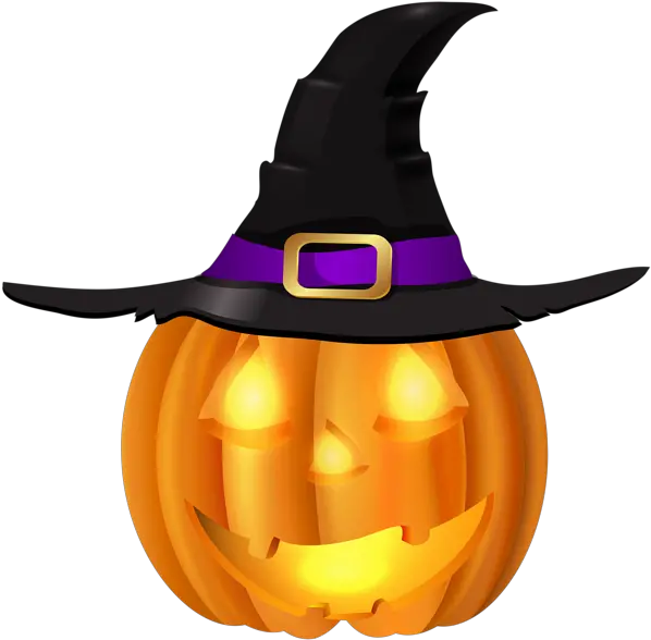 Halloween Pumpkin With Witch Hat Png Transparent Background Halloween Pumpkin Clipart Pumpkin Clipart Png