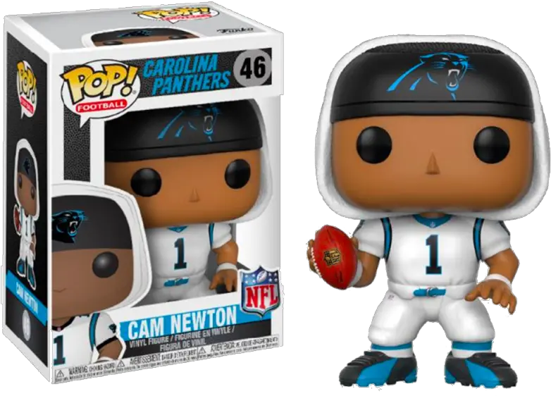 Funko Pop Vinyl Nfl Cam Newton Panthers White Cam Newton Funko Pop Png Cam Newton Png