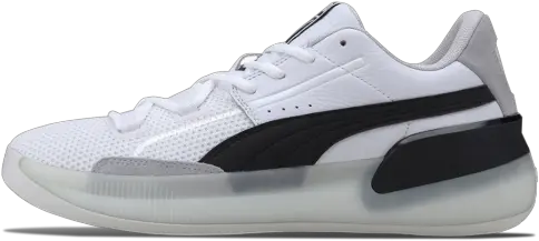 Puma Clyde Hardwood U0027whiteblacku0027 Puma Clyde Hardwood Png Puma Shoe Logo