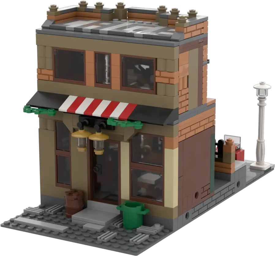 Lego Moc 38490 Modular Popu0027s Barber Shop From Marvelu0027s Luke House Png Luke Cage Png