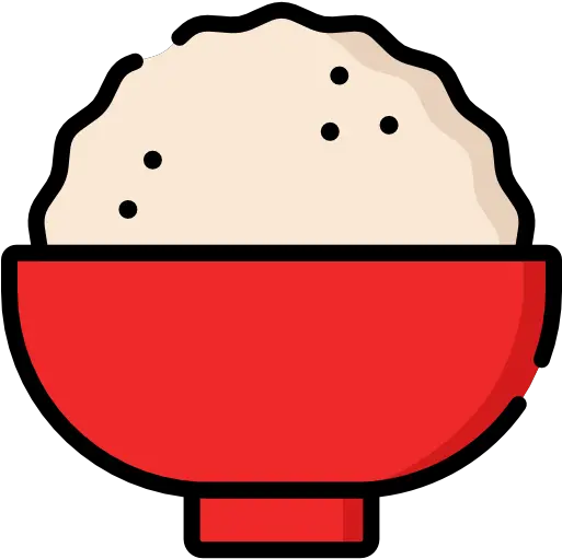 Free Icon Rice Dot Png Bowl Of Rice Icon