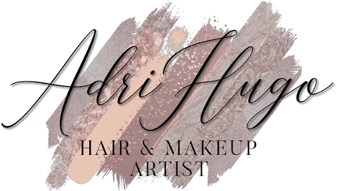 Adri Hugo Wedding Hair And Makeup Specialist Calligraphy Png Makeup Artist Logo