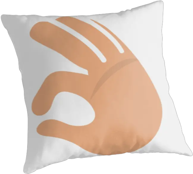 Download Ok Hand Sign Emojione Emoji Cushion Png Image Cushion Ok Hand Emoji Png