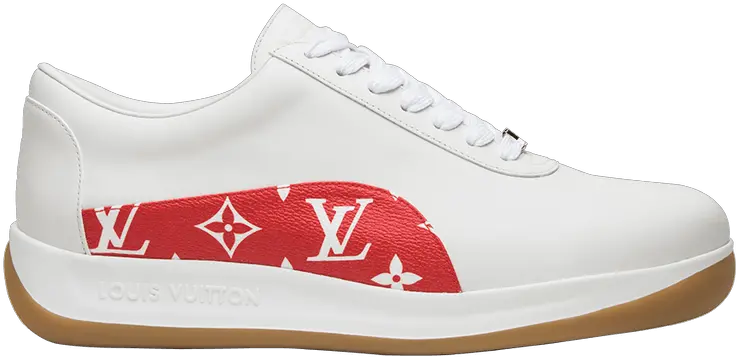 Supreme X Louis Vuitton U0027monogram Redu0027 Supreme X Lv Shoes Png Louis Vuitton Png