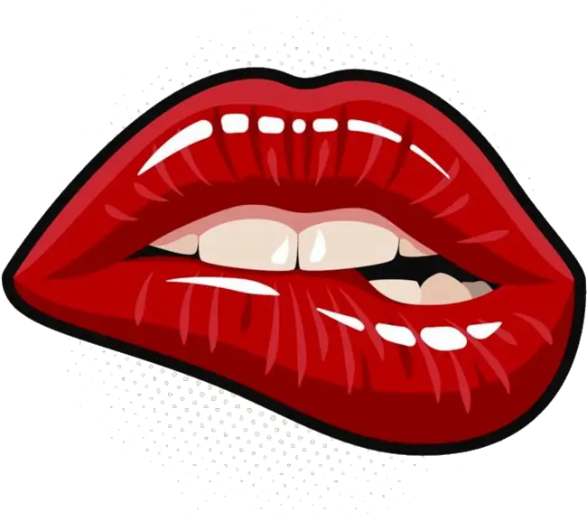 Lips Background Png Image Play Pop Art Lip Bite Lipstick Kiss Transparent Background