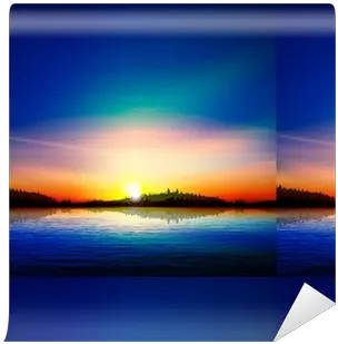 Abstract Nature Background With Forest Lake And Sunrise Wallpaper U2022 Pixers We Live To Change Sunset Png Sunrise Transparent Background