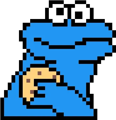 Pixilart Cookie Monster By Freddiemercury Pixel Art Cookie Monster Png Cookie Monster Png