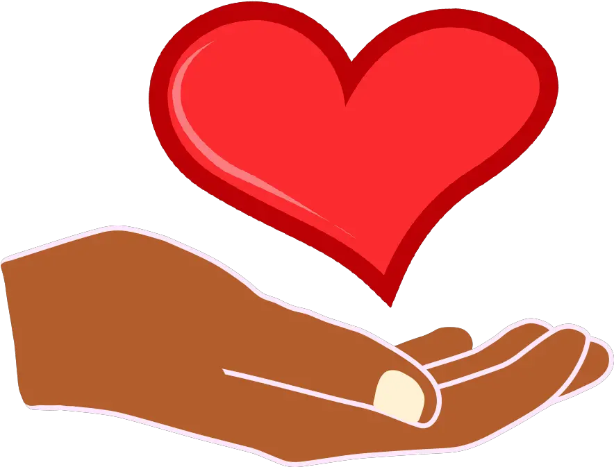 Heart Png Heart In Hand Clipart Hands Transparent Background