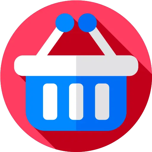 Shopping Icon Basket Png Blue