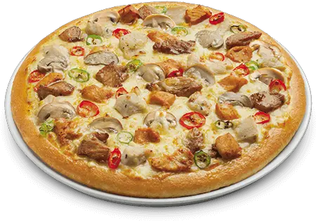 Index Of Imagesproductspizzamobile Chicken Deluxe Pizza Png Sticks Png