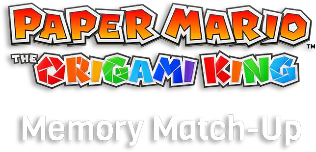 The Origami King Memory Horizontal Png Paper Mario Logo