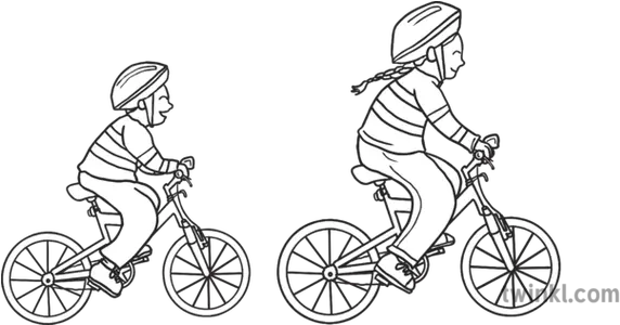 No Background Ks1 Zac And Mum Cycling Png Bicycle Transparent Background