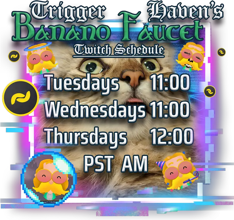 Watch U0026 Play Triggerhavenu0027s Weekly Twitch Banano Faucet Photo Caption Png Twitch Transparent